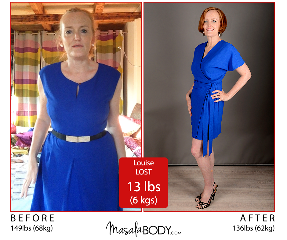 Success Stories - Louise - MasalaBody.com Weight Lose
