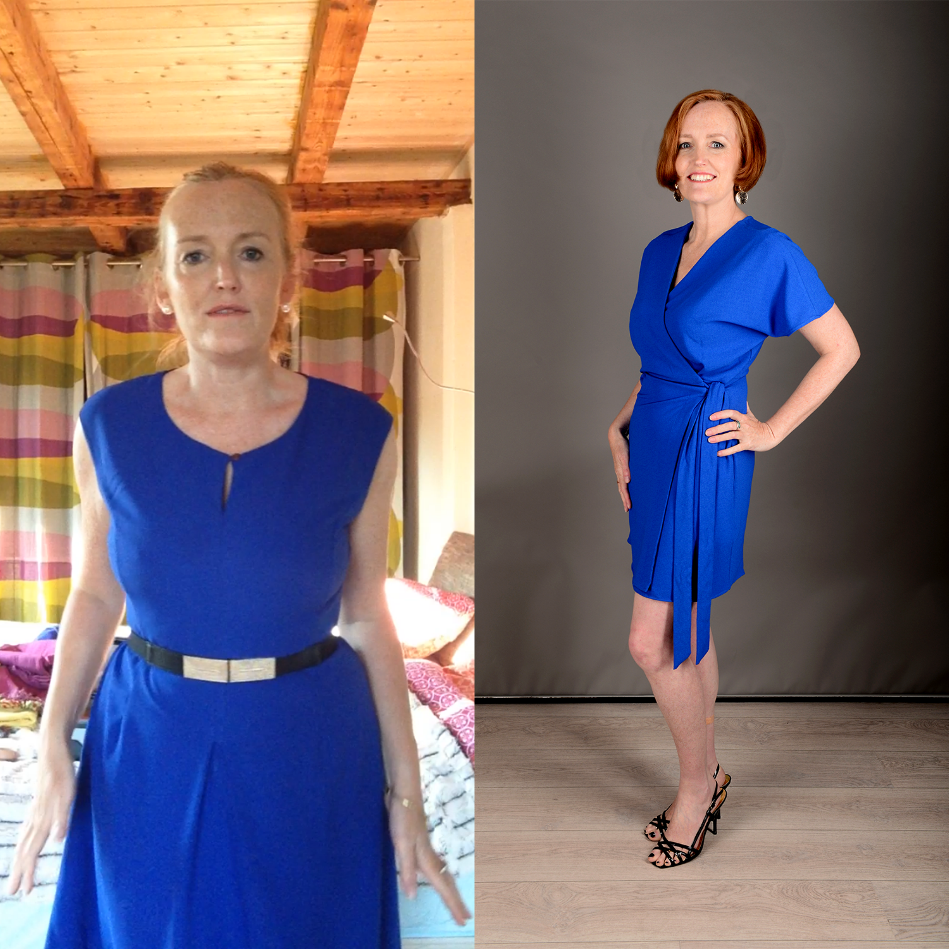 Louise Louise, online weight loss coaching client before and after