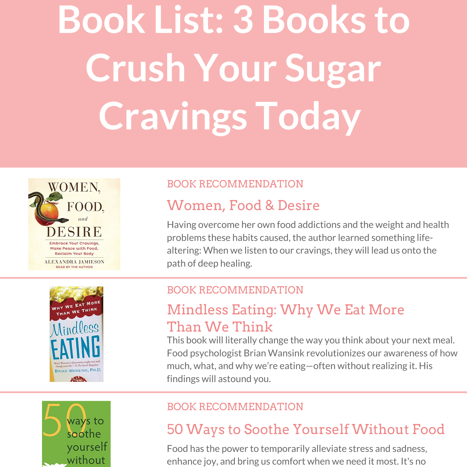 Sugar Cravings Crushing Book List 3 Books to Crush Your Sugar Cravings Today